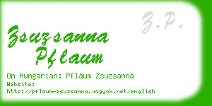 zsuzsanna pflaum business card